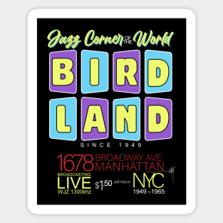 The Birdland Jazz Club Sticker